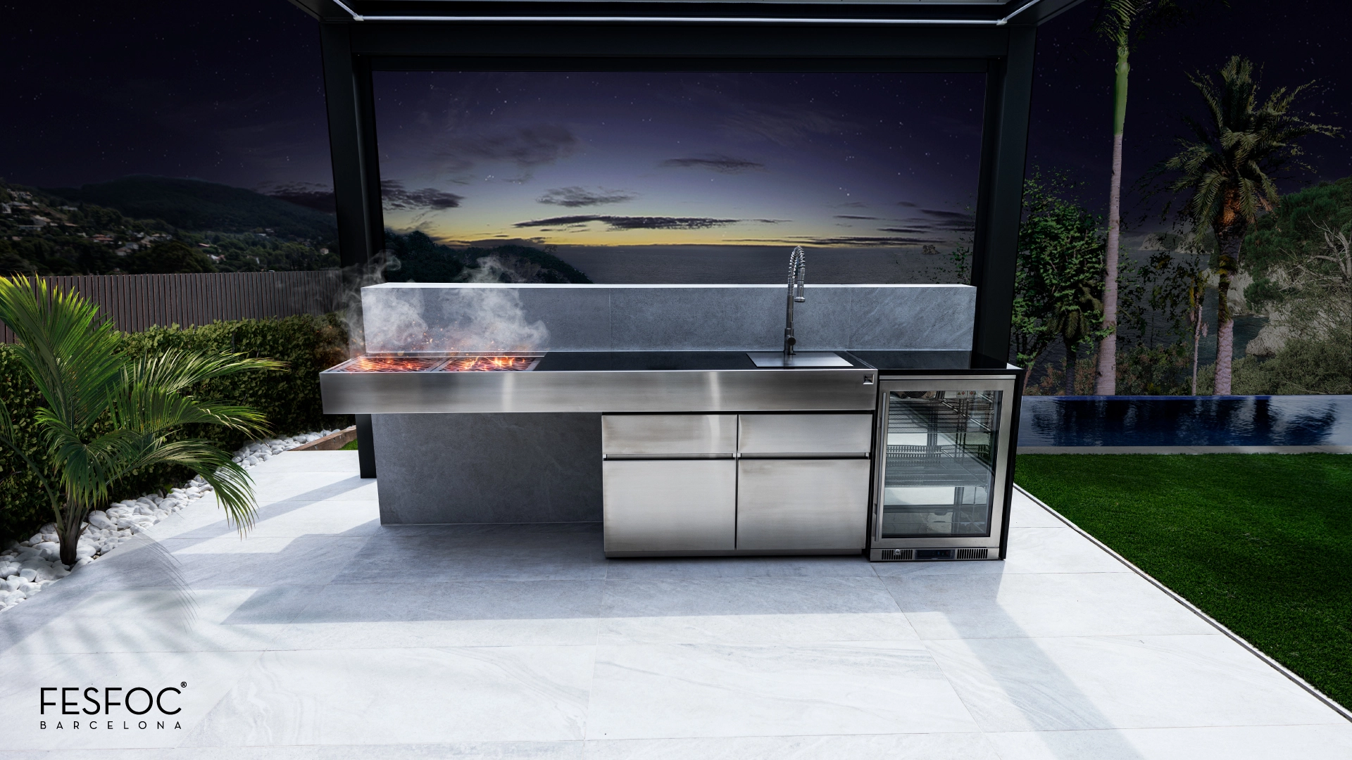 barbecue exterieur moderne