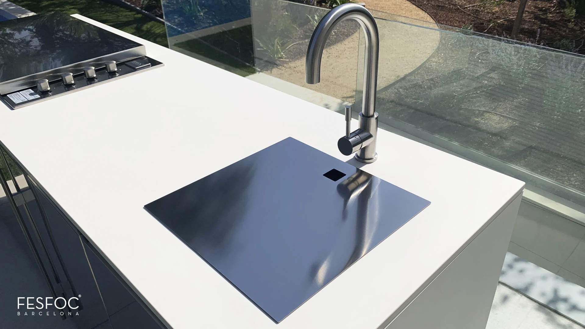 robinet de cuisine acier
